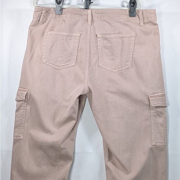 Maurices Edgely Jeans Womens SZ 16 Relaxed Boyfriend Straight Pink Denim - Picture 10 of 14